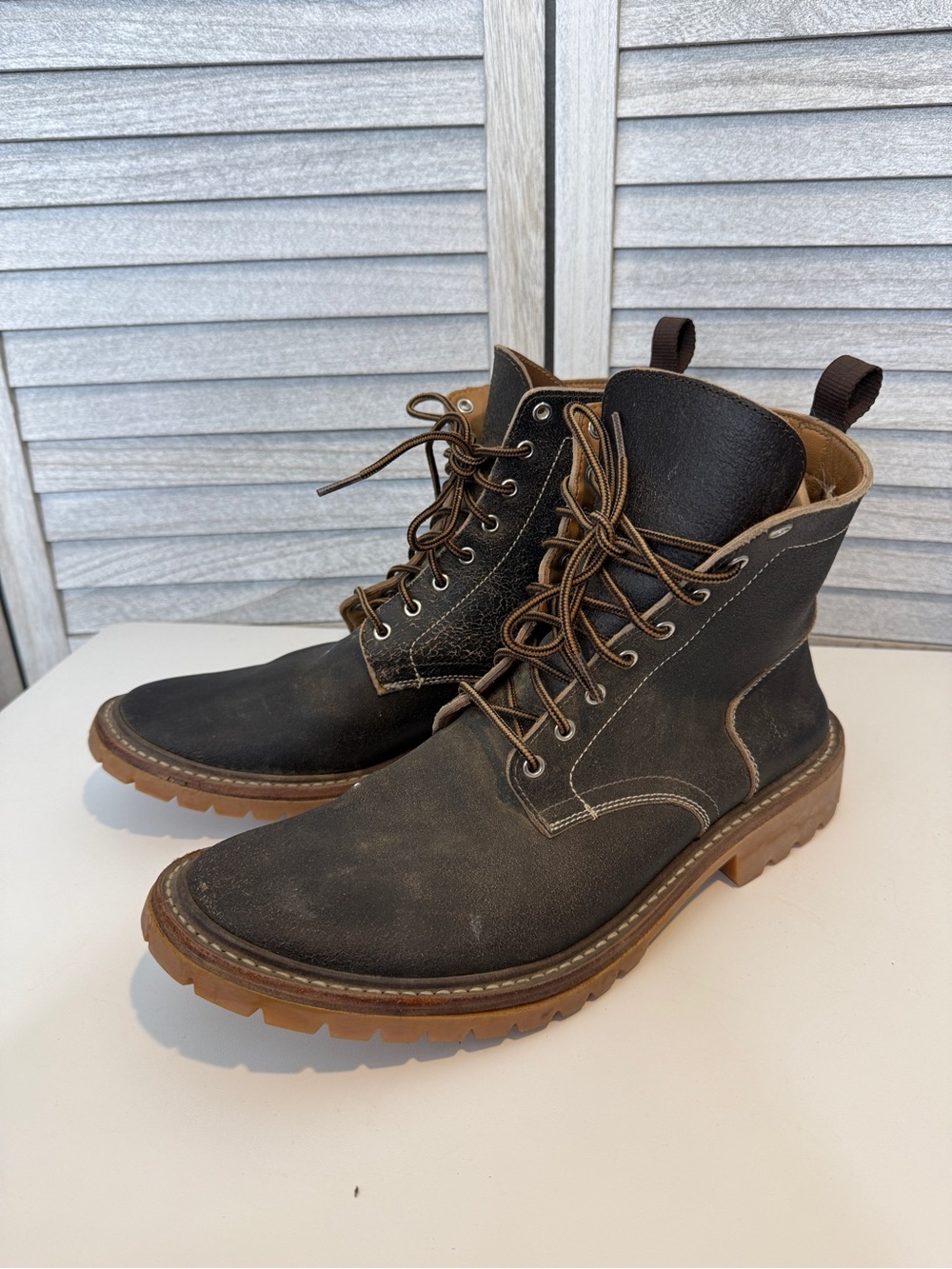 Thursday Boot Company Hero Men’s 12.5 Leather Lug Sole Lace Up Boots - Picture 9 of 12